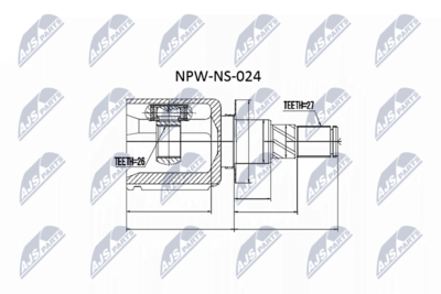 Joint Kit, drive shaft NTY NPW-NS-024