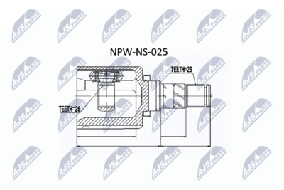 Joint Kit, drive shaft NTY NPW-NS-025