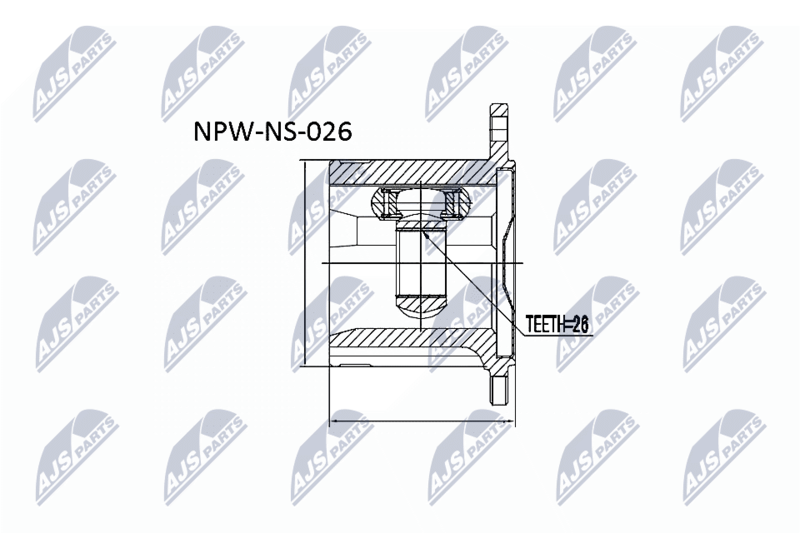 NTY NPW-NS-026 Joint Kit, drive shaft