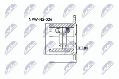 Joint Kit, drive shaft NTY NPW-NS-026