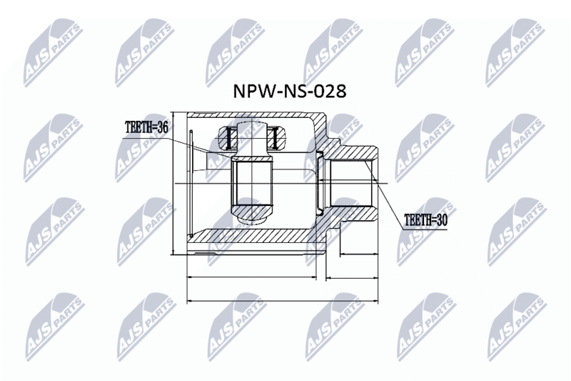 NTY NPW-NS-028 Joint Kit, drive shaft