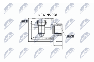 Joint Kit, drive shaft NTY NPW-NS-028