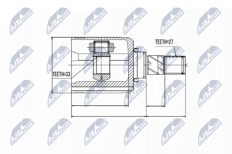 NTY NPW-NS-032 Joint Kit, drive shaft