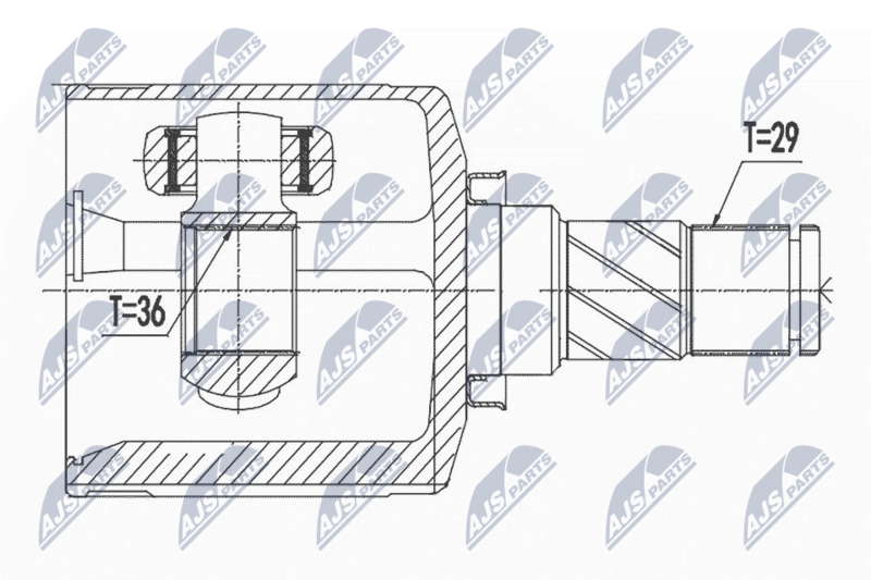 NTY NPW-NS-036 Joint Kit, drive shaft