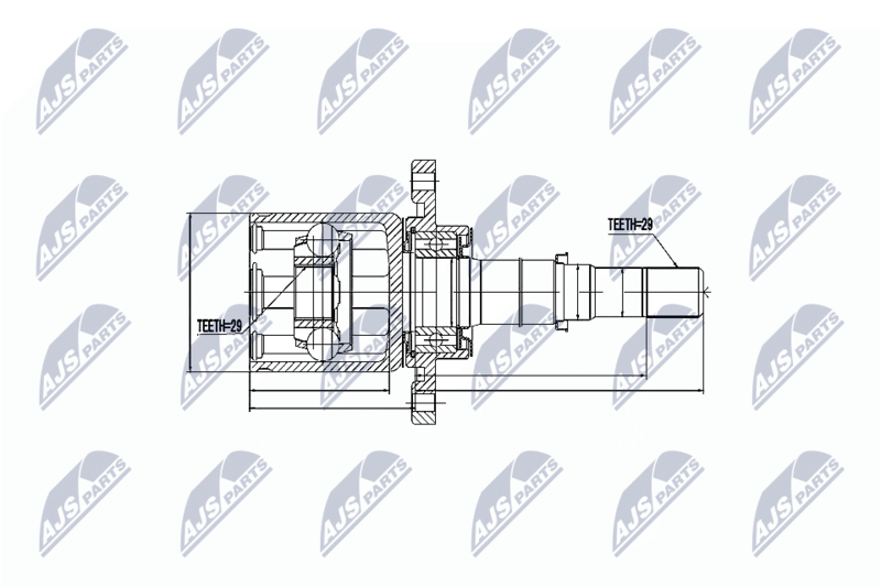 NTY NPW-NS-045 Joint Kit, drive shaft