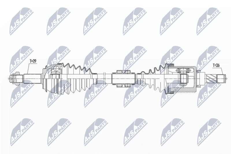 NTY NPW-NS-072 Drive Shaft