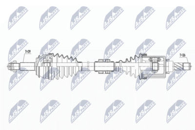 Drive Shaft NTY NPW-NS-072