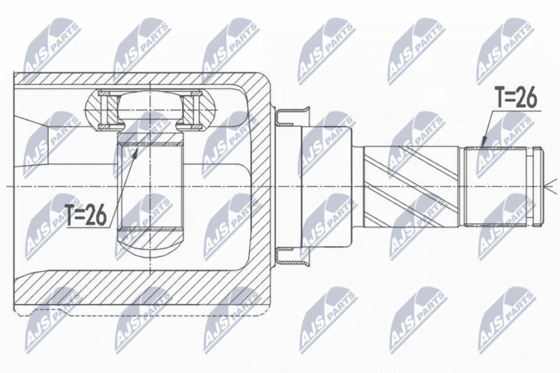 NTY NPW-NS-073 Joint Kit, drive shaft