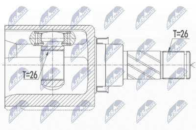 Joint Kit, drive shaft NTY NPW-NS-073