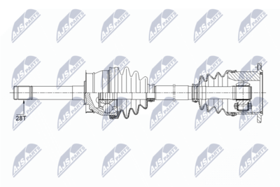 Drive Shaft NTY NPW-NS-086