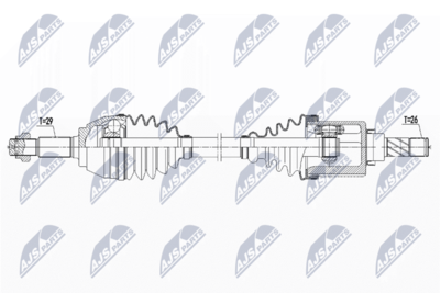 Drive Shaft NTY NPW-NS-090