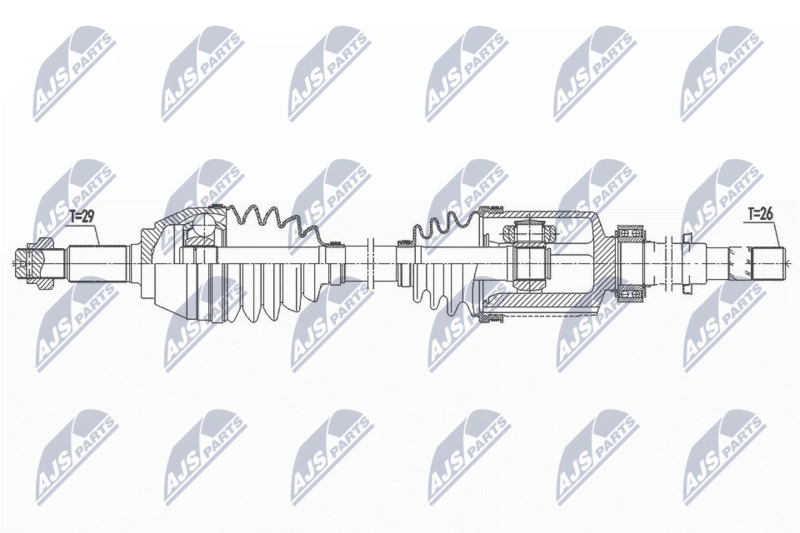 NTY NPW-NS-092 Drive Shaft
