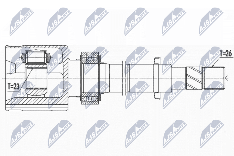 NTY NPW-NS-095 Drive Shaft