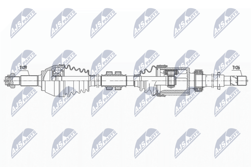 NTY NPW-NS-096 Drive Shaft