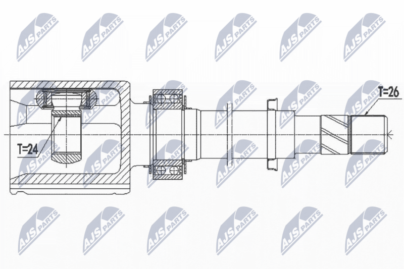 NTY NPW-NS-097 Joint Kit, drive shaft