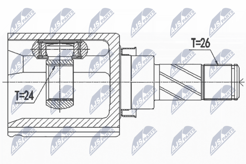 NTY NPW-NS-099 Joint Kit, drive shaft