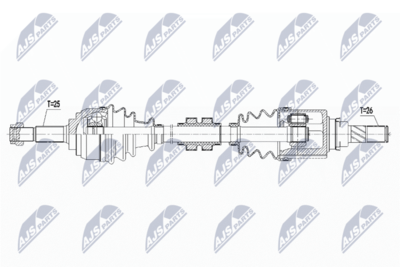 Drive Shaft NTY NPW-NS-100