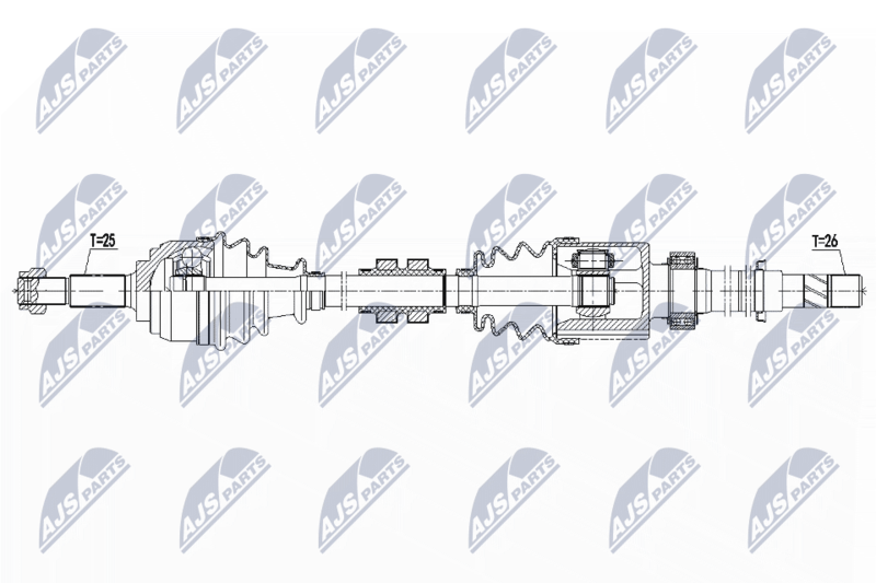 NTY NPW-NS-102 Drive Shaft