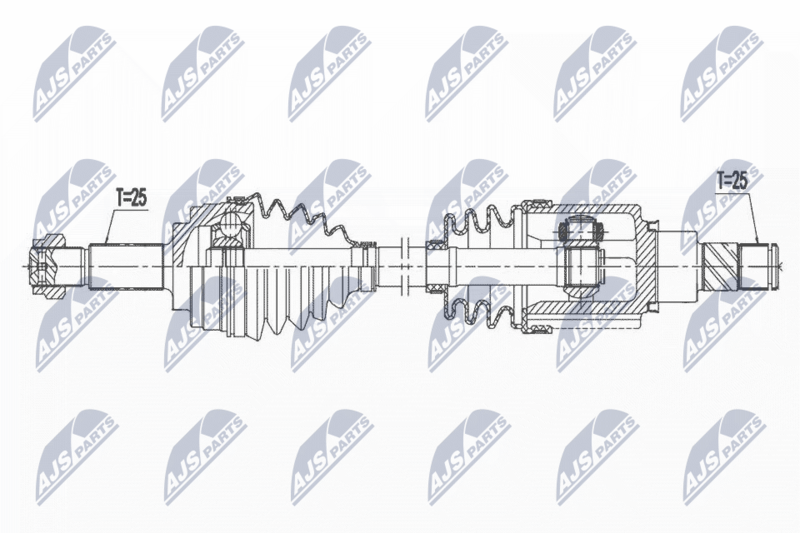 NTY NPW-NS-112 Drive Shaft