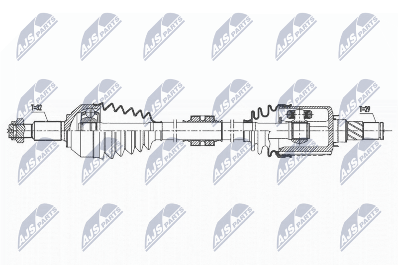 NTY NPW-NS-120 Drive Shaft