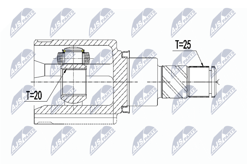 NTY NPW-NS-135 Joint Kit, drive shaft