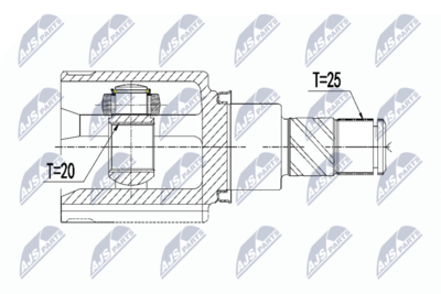 Joint Kit, drive shaft NTY NPW-NS-135