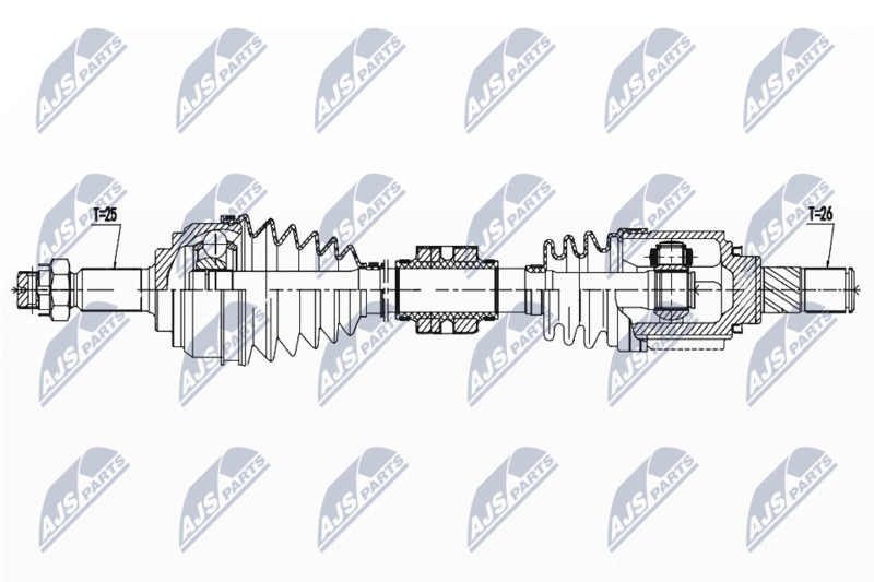 NTY NPW-NS-136 Drive Shaft