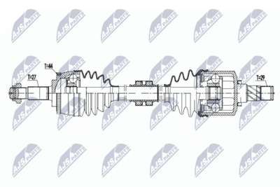 Drive Shaft NTY NPW-NS-140