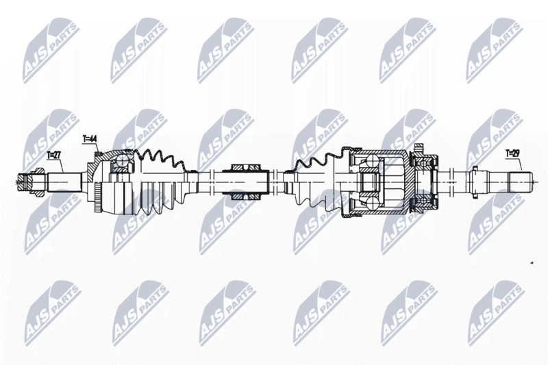 NTY NPW-NS-142 Drive Shaft