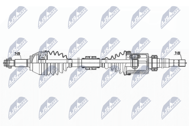 NTY NPW-NS-148 Drive Shaft