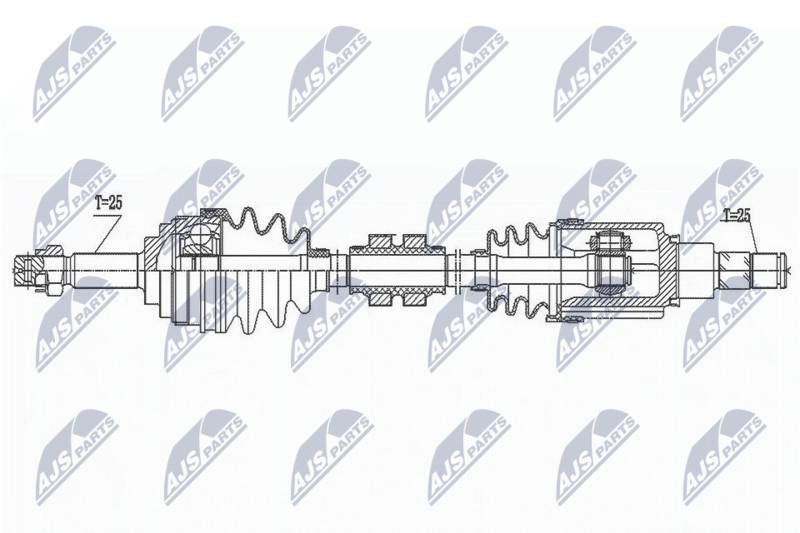 NTY NPW-NS-152 Drive Shaft