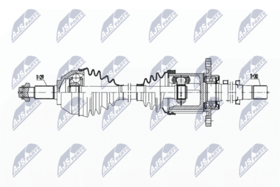 Drive Shaft NTY NPW-NS-163