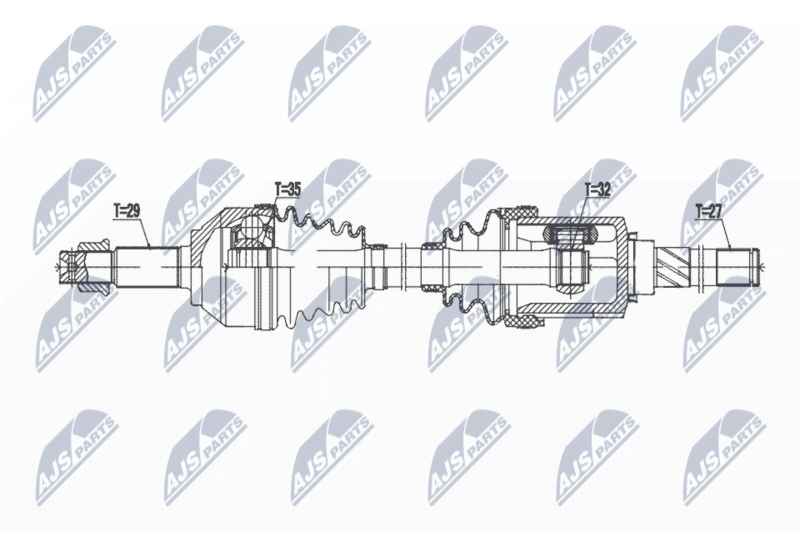 NTY NPW-NS-165 Drive Shaft