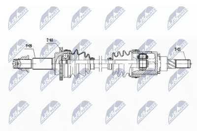 Drive Shaft NTY NPW-NS-166