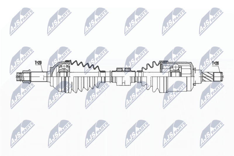 NTY NPW-NS-168 Drive Shaft
