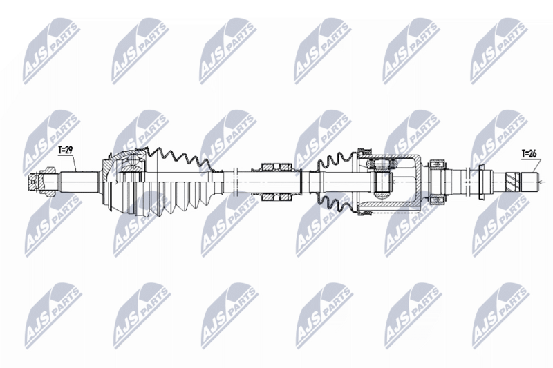 NTY NPW-NS-172 Drive Shaft