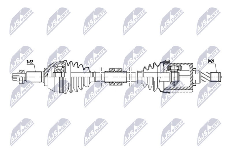 NTY NPW-NS-176 Drive Shaft