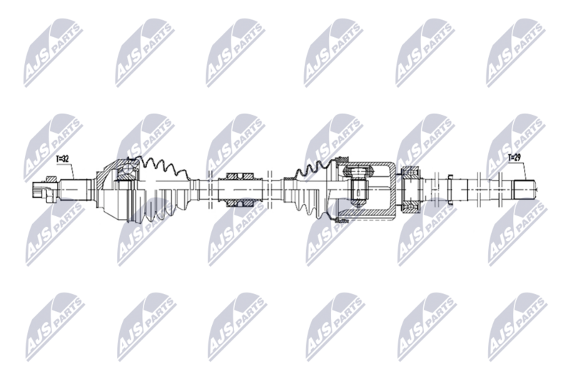 NTY NPW-NS-177 Drive Shaft