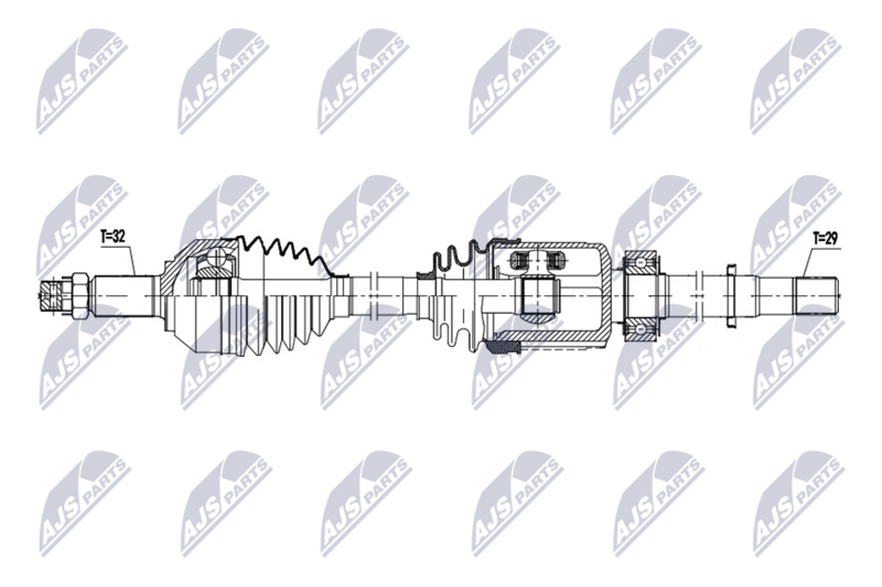 NTY NPW-NS-178 Drive Shaft