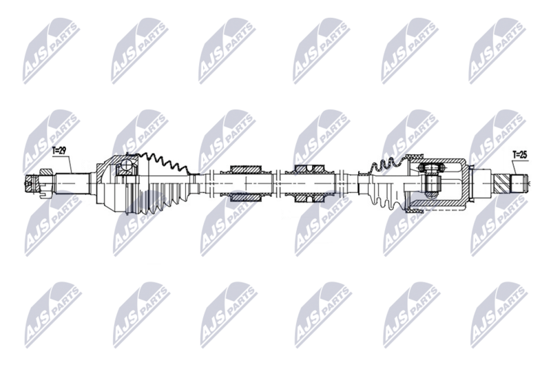 NTY NPW-NS-180 Drive Shaft