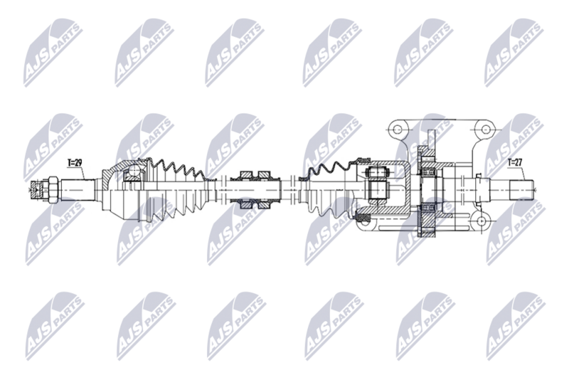 NTY NPW-NS-182 Drive Shaft