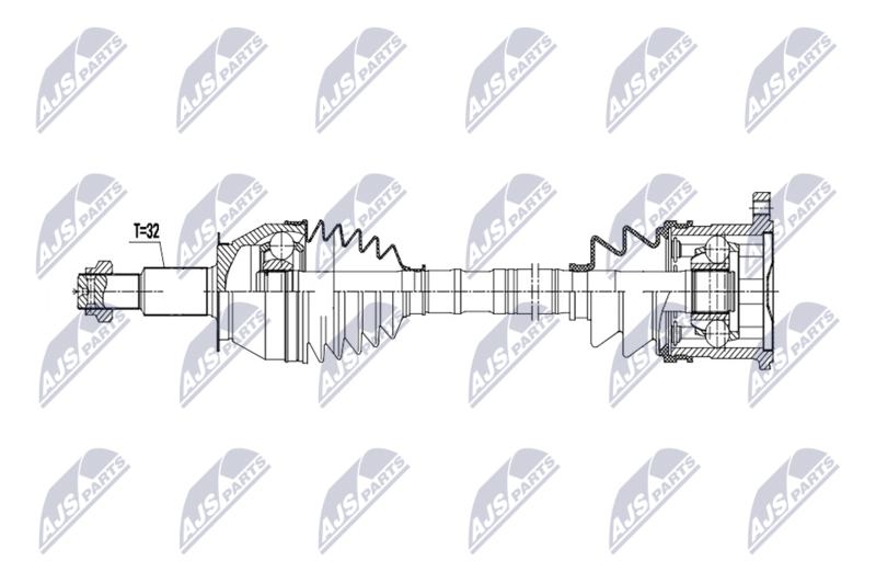 NTY NPW-NS-184 Drive Shaft