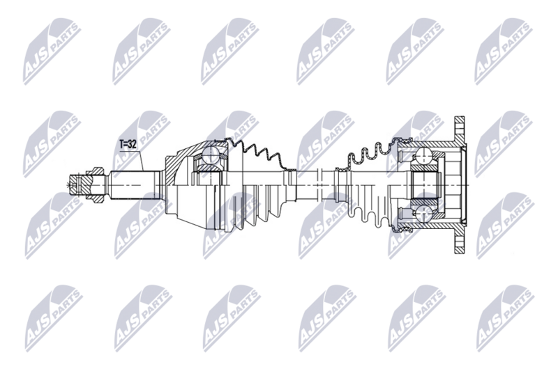NTY NPW-NS-195 Drive Shaft