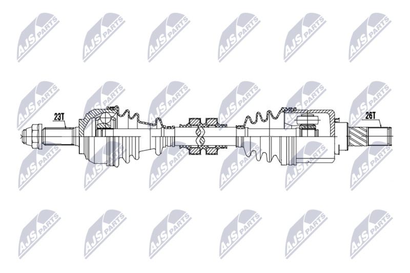 NTY NPW-NS-201 Drive Shaft