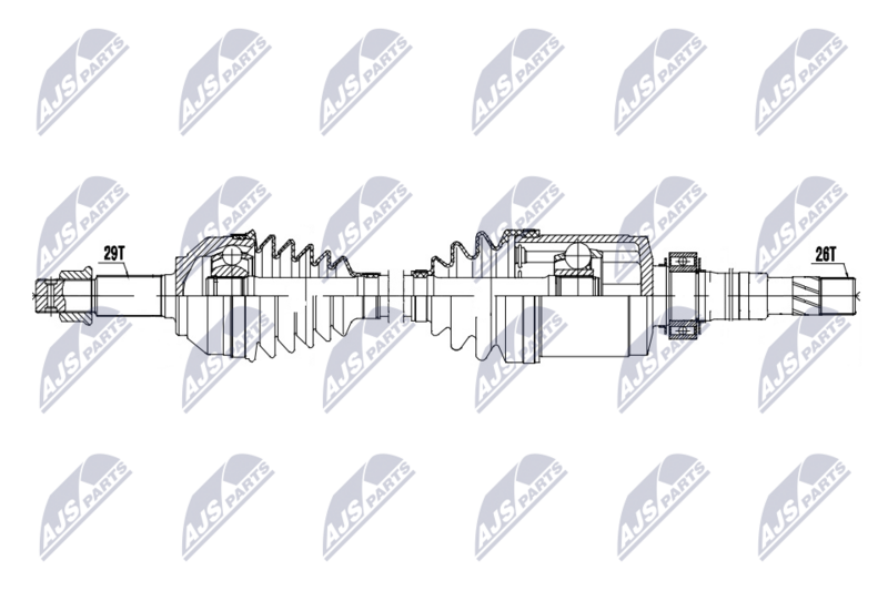 NTY NPW-NS-202 Drive Shaft