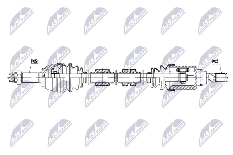 NTY NPW-NS-206 Drive Shaft