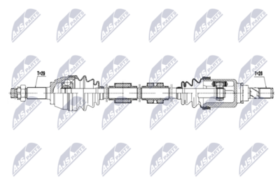 Drive Shaft NTY NPW-NS-206