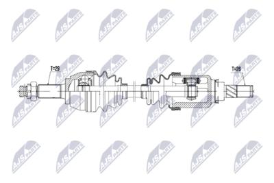 Drive Shaft NTY NPW-NS-207