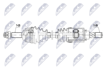 Drive Shaft NTY NPW-NS-208