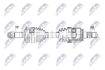Drive Shaft NTY NPW-NS-217